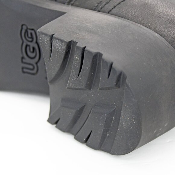 Ugg ‘Bellevue’ Leather Shearling Foldover Ankle Boots - Picture 8 of 8